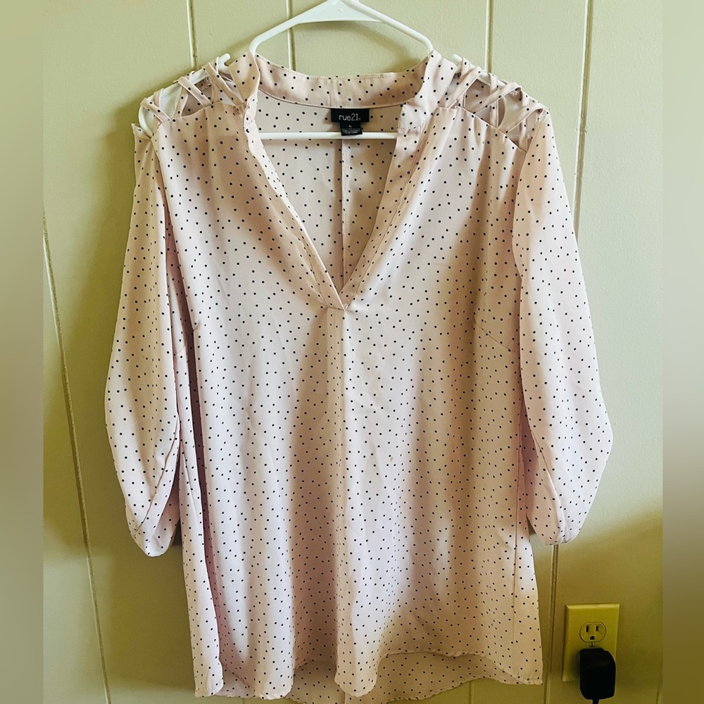 Polka dot blouse